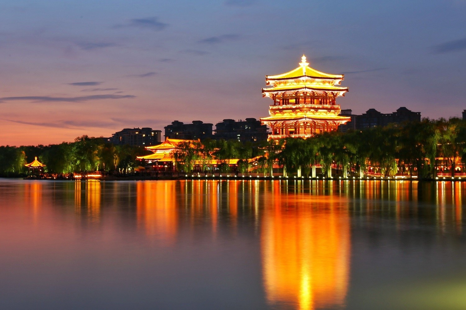 Lotus palace of Tang Dynasty